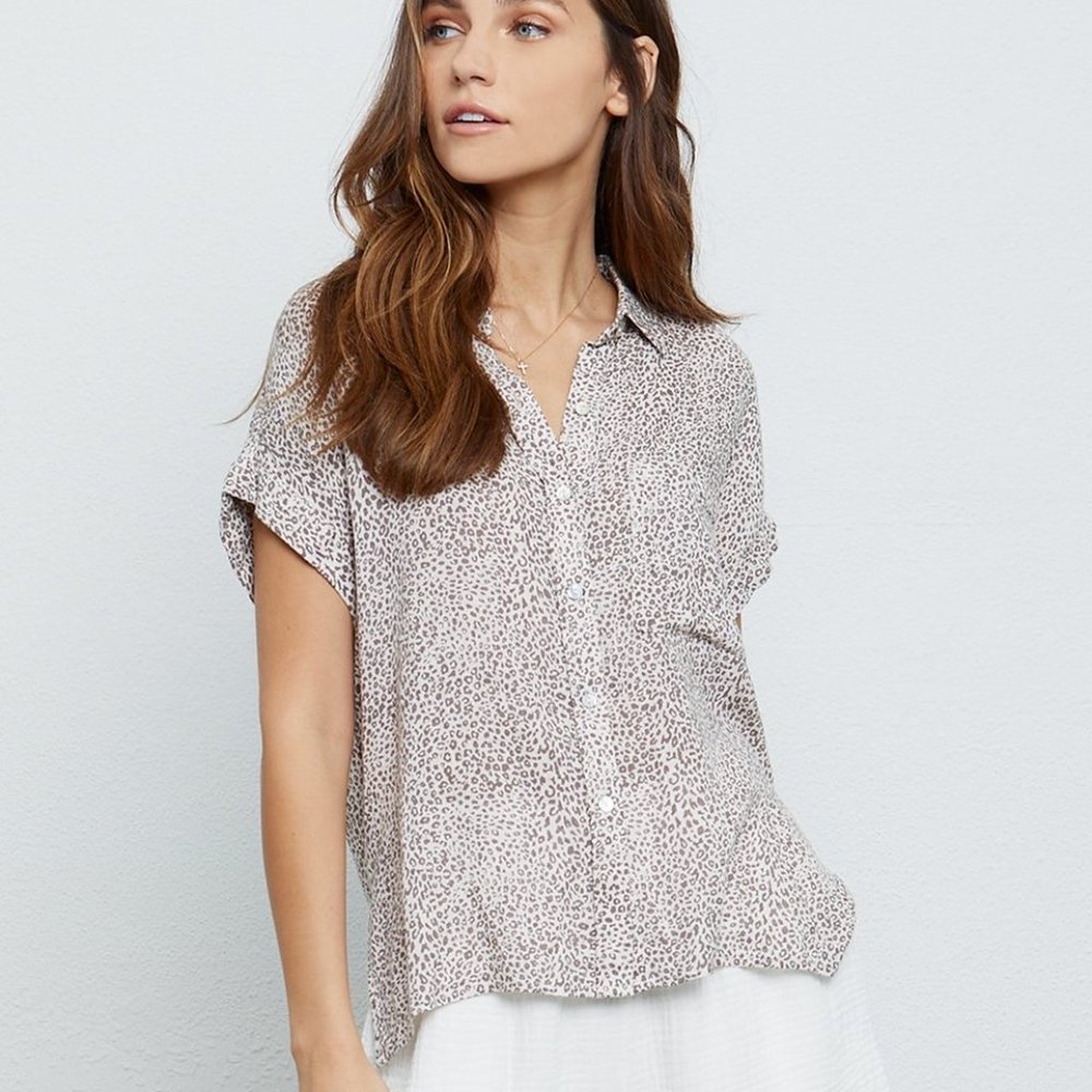 NWT Rails Whitney Top in Sand Cheetah Size S $148
